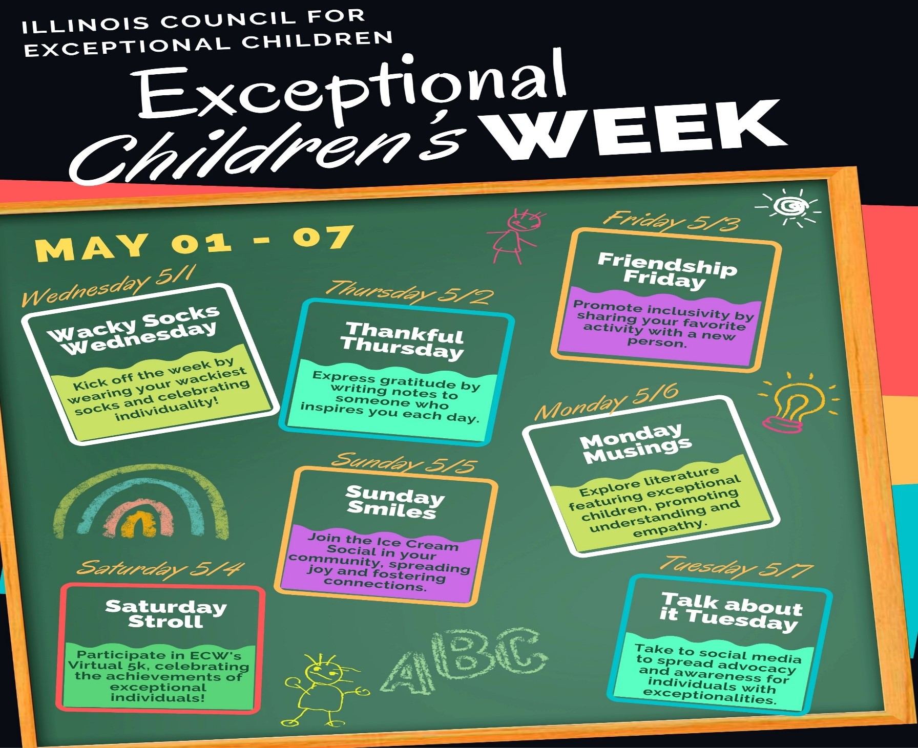 ECW Week First Week of May Illinois Council for Exceptional Children